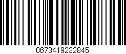 Código de barras (EAN, GTIN, SKU, ISBN): '0673419232845'
