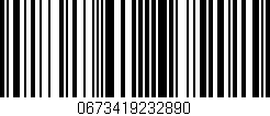 Código de barras (EAN, GTIN, SKU, ISBN): '0673419232890'