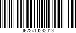 Código de barras (EAN, GTIN, SKU, ISBN): '0673419232913'