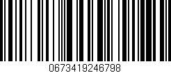 Código de barras (EAN, GTIN, SKU, ISBN): '0673419246798'
