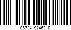 Código de barras (EAN, GTIN, SKU, ISBN): '0673419246910'