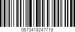 Código de barras (EAN, GTIN, SKU, ISBN): '0673419247719'