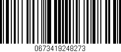 Código de barras (EAN, GTIN, SKU, ISBN): '0673419248273'