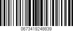 Código de barras (EAN, GTIN, SKU, ISBN): '0673419248839'
