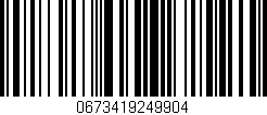 Código de barras (EAN, GTIN, SKU, ISBN): '0673419249904'