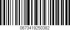 Código de barras (EAN, GTIN, SKU, ISBN): '0673419250382'