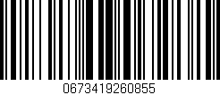 Código de barras (EAN, GTIN, SKU, ISBN): '0673419260855'