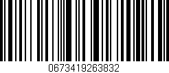Código de barras (EAN, GTIN, SKU, ISBN): '0673419263832'