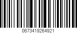 Código de barras (EAN, GTIN, SKU, ISBN): '0673419264921'