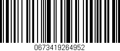 Código de barras (EAN, GTIN, SKU, ISBN): '0673419264952'