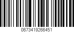 Código de barras (EAN, GTIN, SKU, ISBN): '0673419266451'