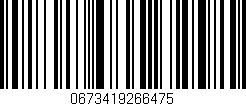 Código de barras (EAN, GTIN, SKU, ISBN): '0673419266475'
