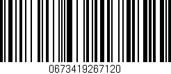 Código de barras (EAN, GTIN, SKU, ISBN): '0673419267120'