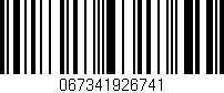Código de barras (EAN, GTIN, SKU, ISBN): '067341926741'