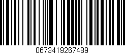 Código de barras (EAN, GTIN, SKU, ISBN): '0673419267489'