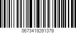 Código de barras (EAN, GTIN, SKU, ISBN): '0673419281379'