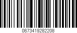 Código de barras (EAN, GTIN, SKU, ISBN): '0673419282208'