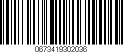 Código de barras (EAN, GTIN, SKU, ISBN): '0673419302036'