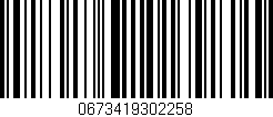 Código de barras (EAN, GTIN, SKU, ISBN): '0673419302258'