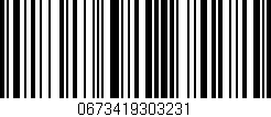 Código de barras (EAN, GTIN, SKU, ISBN): '0673419303231'