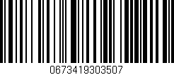 Código de barras (EAN, GTIN, SKU, ISBN): '0673419303507'