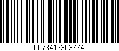 Código de barras (EAN, GTIN, SKU, ISBN): '0673419303774'