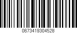 Código de barras (EAN, GTIN, SKU, ISBN): '0673419304528'