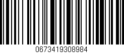 Código de barras (EAN, GTIN, SKU, ISBN): '0673419308984'