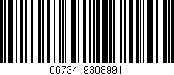Código de barras (EAN, GTIN, SKU, ISBN): '0673419308991'