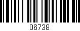 Código de barras (EAN, GTIN, SKU, ISBN): '06738'
