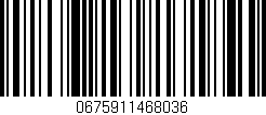 Código de barras (EAN, GTIN, SKU, ISBN): '0675911468036'