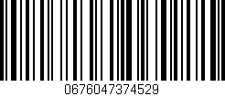 Código de barras (EAN, GTIN, SKU, ISBN): '0676047374529'