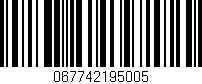 Código de barras (EAN, GTIN, SKU, ISBN): '067742195005'