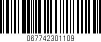 Código de barras (EAN, GTIN, SKU, ISBN): '067742301109'