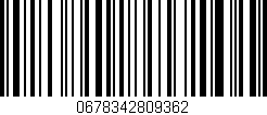 Código de barras (EAN, GTIN, SKU, ISBN): '0678342809362'