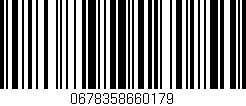 Código de barras (EAN, GTIN, SKU, ISBN): '0678358660179'