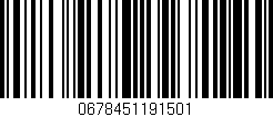 Código de barras (EAN, GTIN, SKU, ISBN): '0678451191501'