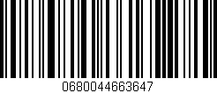 Código de barras (EAN, GTIN, SKU, ISBN): '0680044663647'