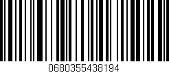 Código de barras (EAN, GTIN, SKU, ISBN): '0680355438194'
