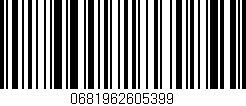Código de barras (EAN, GTIN, SKU, ISBN): '0681962605399'