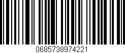 Código de barras (EAN, GTIN, SKU, ISBN): '0685738974221'