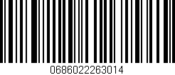 Código de barras (EAN, GTIN, SKU, ISBN): '0686022263014'