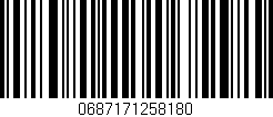 Código de barras (EAN, GTIN, SKU, ISBN): '0687171258180'