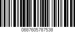 Código de barras (EAN, GTIN, SKU, ISBN): '0687605787538'