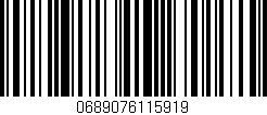 Código de barras (EAN, GTIN, SKU, ISBN): '0689076115919'