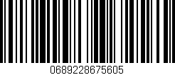 Código de barras (EAN, GTIN, SKU, ISBN): '0689228675605'