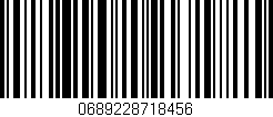 Código de barras (EAN, GTIN, SKU, ISBN): '0689228718456'