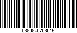 Código de barras (EAN, GTIN, SKU, ISBN): '0689840706015'