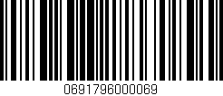 Código de barras (EAN, GTIN, SKU, ISBN): '0691796000069'