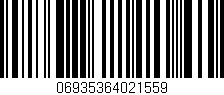 Código de barras (EAN, GTIN, SKU, ISBN): '06935364021559'